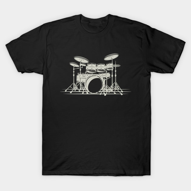 heavy metal drummer T-Shirt by Love My..